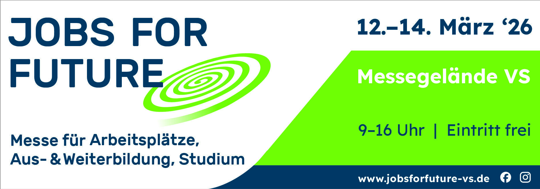 JobsForFuture 2026 Messebanner