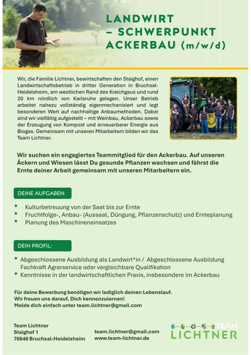 Landwirt - Team Lichtner in Bruchsal-Heidelsheim